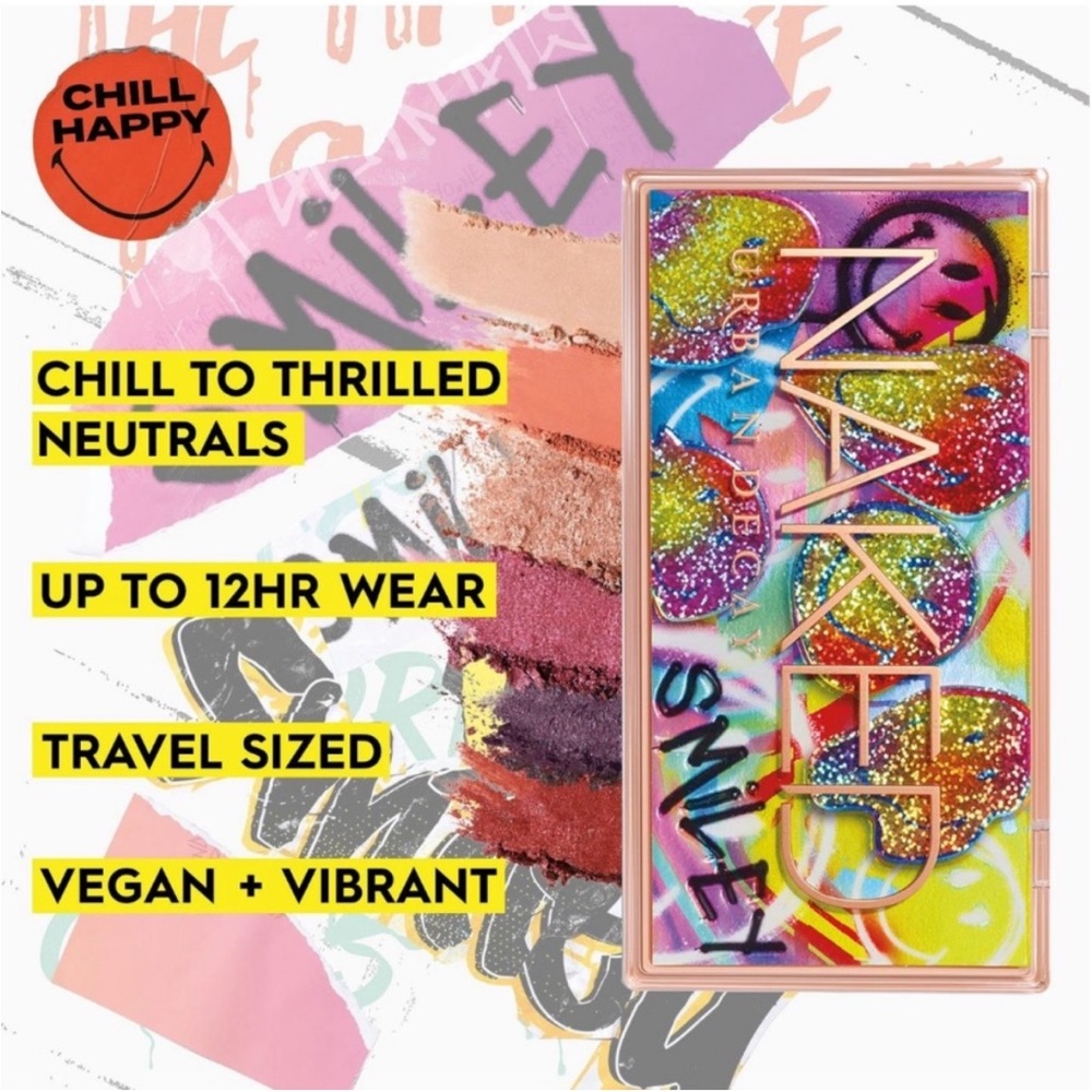 UD X SMILEY® NAKED CHILL HAPPY MINI EYESHADOW PALETTE.